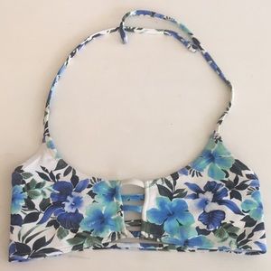 Midori Bikinis 2016 blue hibiscus mau Loa top